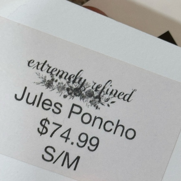 NEW THML COLOR ME STRIPES JULES PONCHO | Size XS/S - Picture 11 of 15